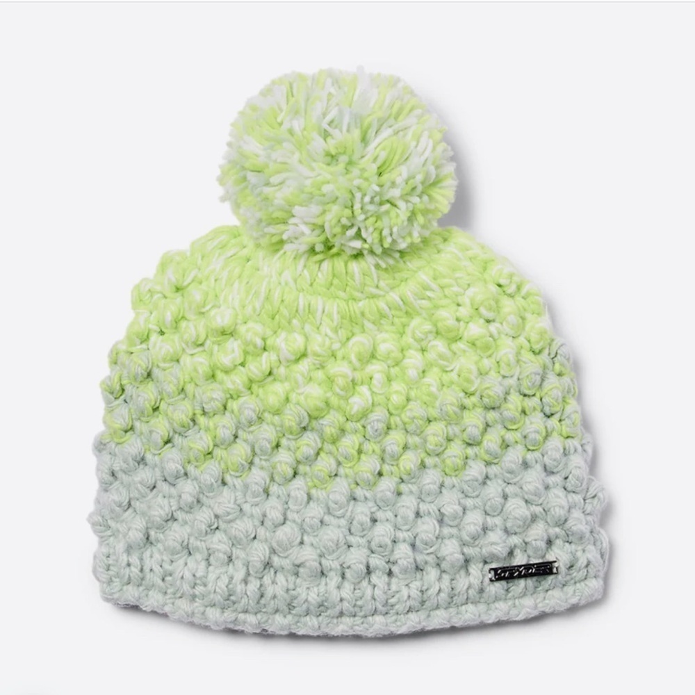 Spyder | GIRLS BRRR BERRY POM BEANIE, in Wintergreen, NWT